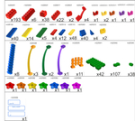 Конструктор Leco Домики GigaBloks 5"