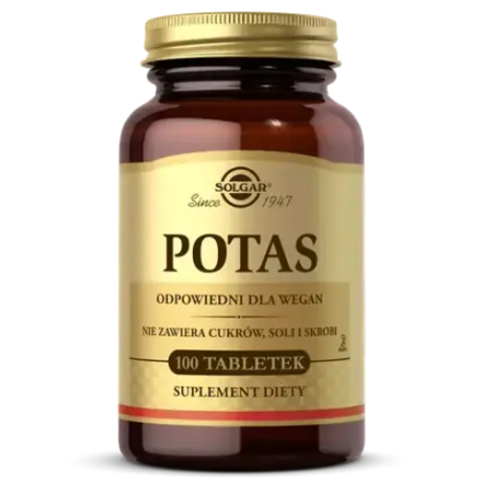 Диетическая добавка Solgar Potassium, 100 таблеток