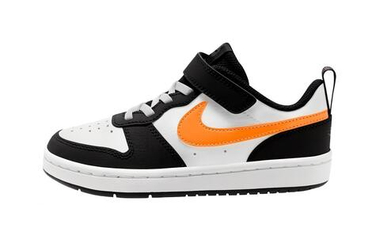 Детские кроссовки Nike Court Borough Low 2 'White Black Orange' BQ5451-115