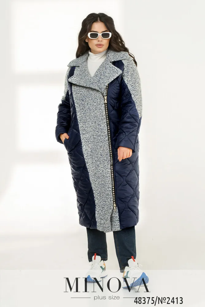 Куртка 2413-синий-синий Minova