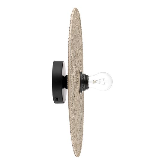 Светильник настенный vinger, D37,5х19 см, бежевый