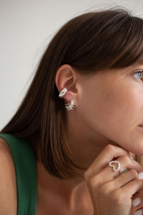 Пусеты Шипы Е068 - фото 2