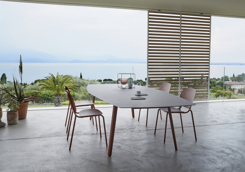 Стол ламинированный Scab Design Squid, терракотовый, тортора шпатель