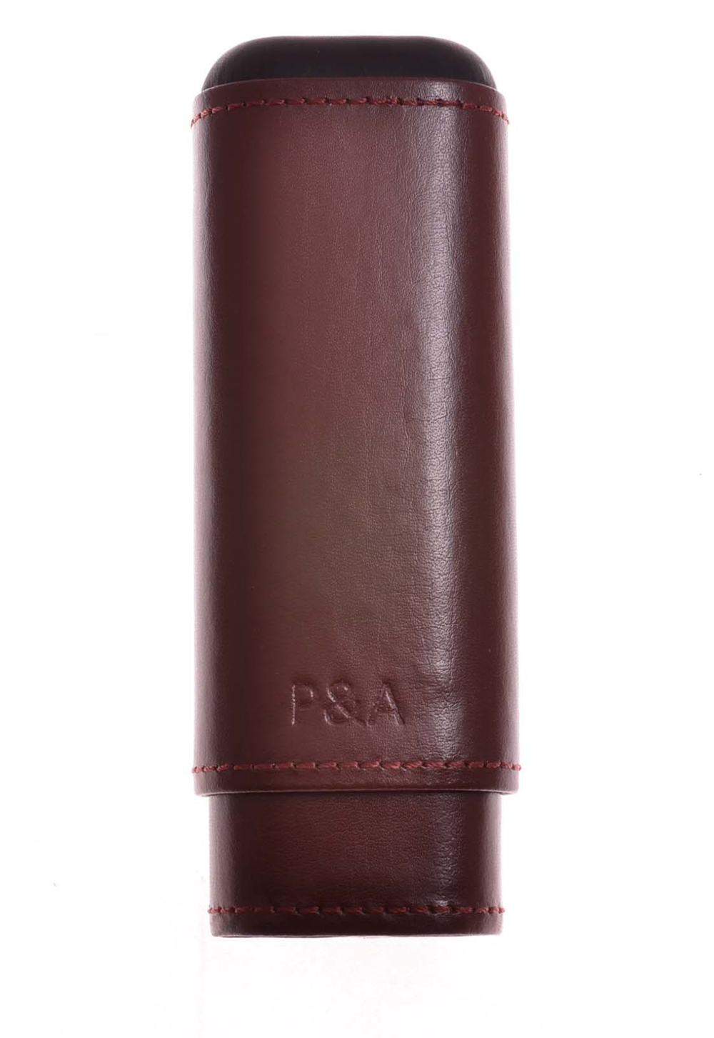 Чехол P&A на 2 сигары Робусто, натуральная кожа и кедр, T1105 Brown