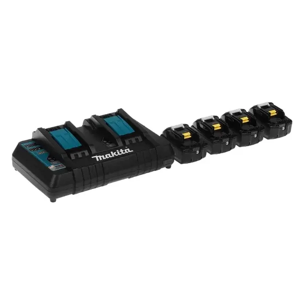 Makita PowerPack LXT аккумулятор BL1840B x 4шт + ЗУ DC18RD + кейс набор 198489-5