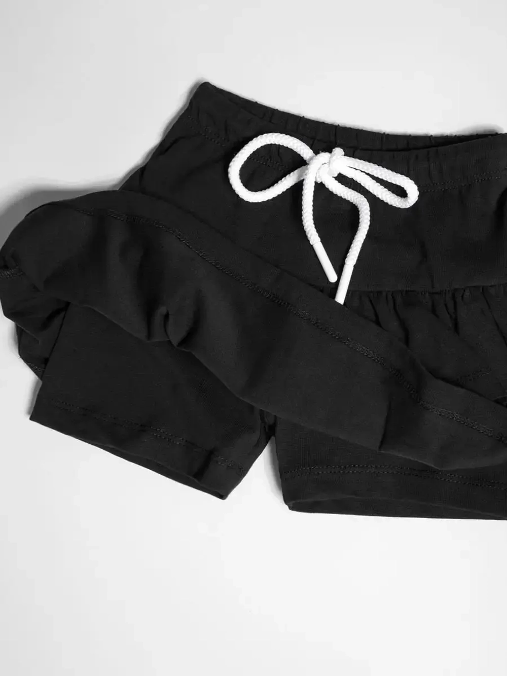 Черные юбка-шорты спортивная для девочки