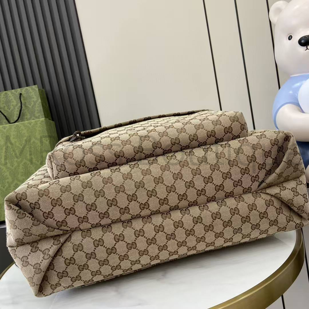 Мужская сумка Gucci GG Tote Large бежевого цвета