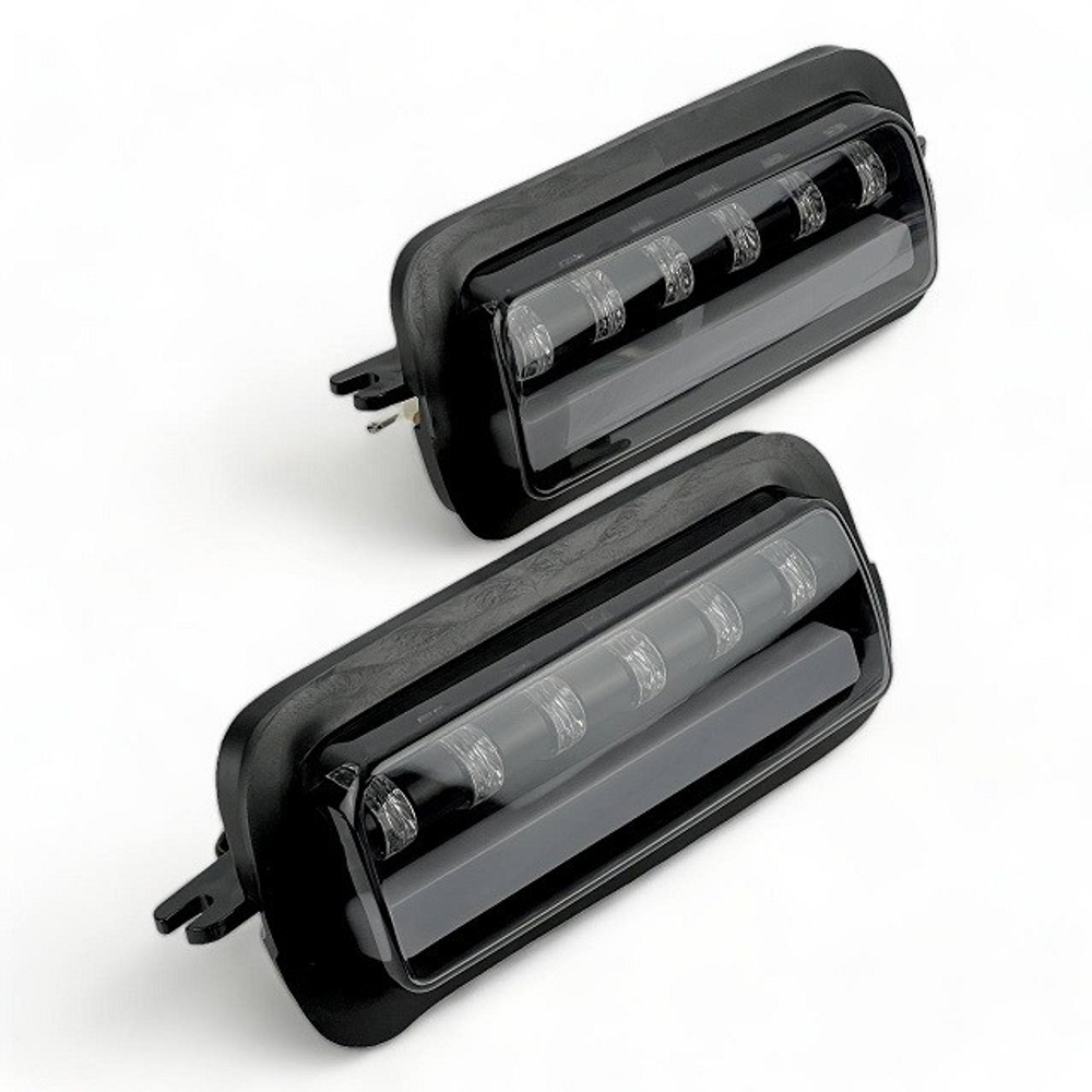 Подфарники Нива 4х4/Легенд с ДХО и бегущим п/поворота (6 линз)