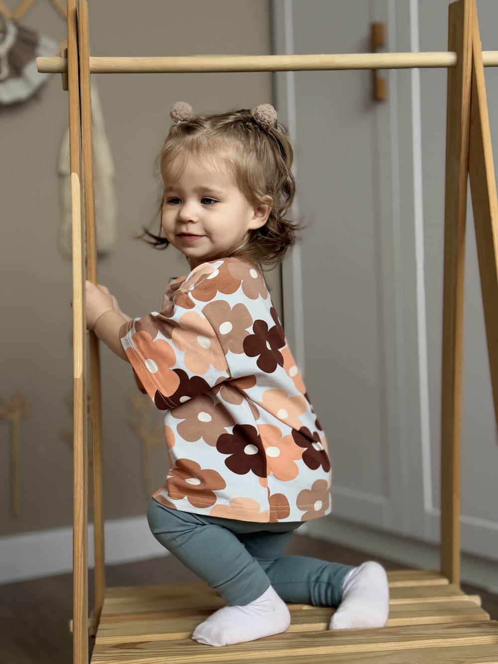 Футболка оверсайз Mjölk Осенние цветы