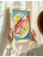 Постер 30х40 интерьерный на кухню без рамки