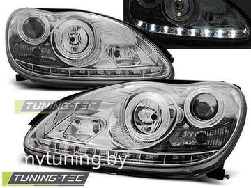 Передние фары daylight chrome для Mercedes S W220
