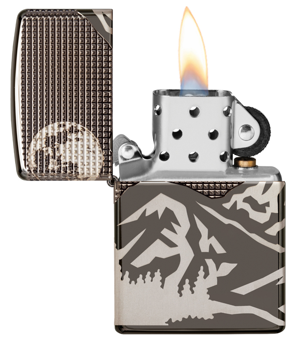 Зажигалка Armor™ High Polish Black Ice® ZIPPO 49299