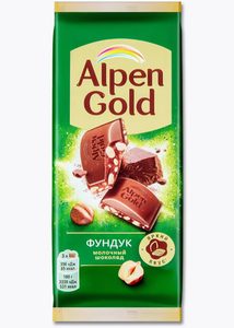 ШОКОЛАД ALPEN GOLD ФУНДУК 80ГР