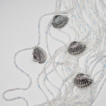 Подвеска "Морская ракушка", родирование, 22*18мм