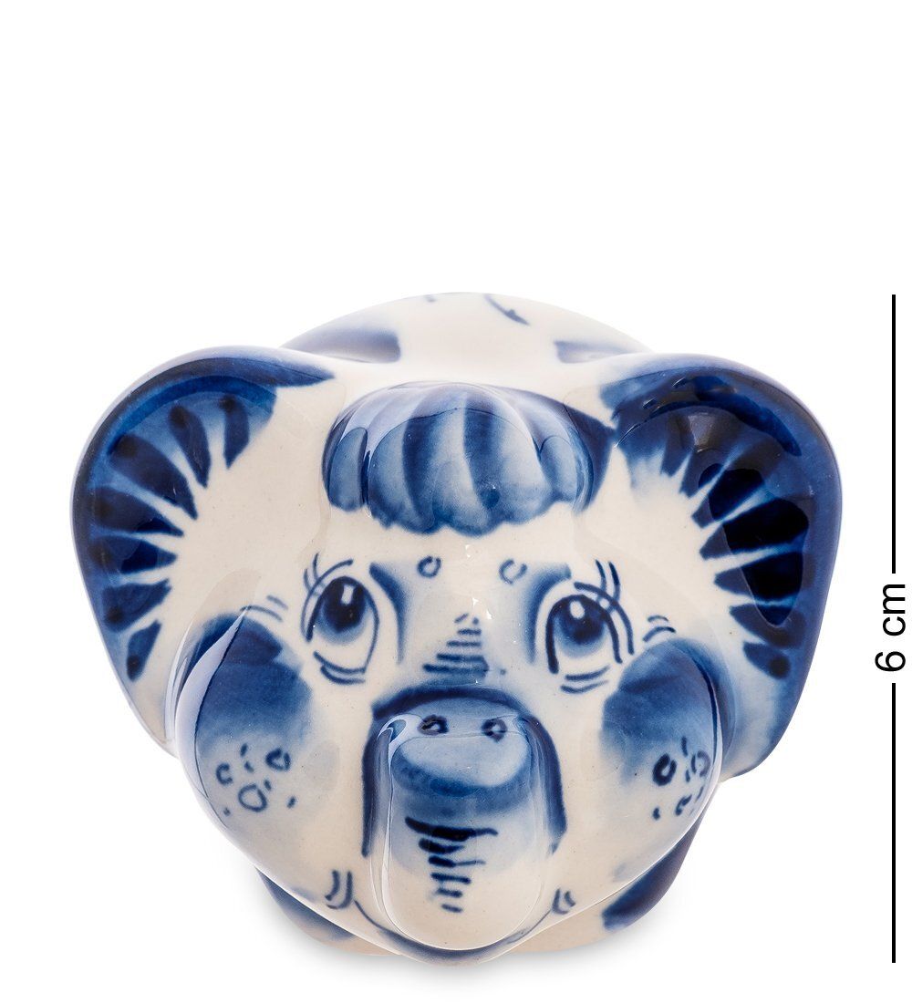 ГЛ- 584 Фигурка «Мамонтенок» (Гжельский фарфор)