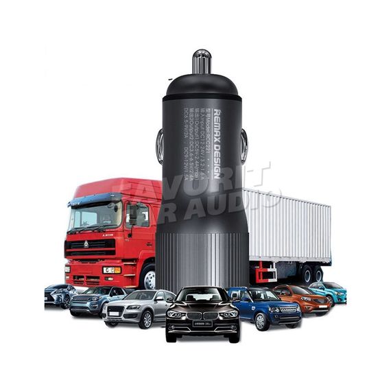 АЗУ 2USB Remax RCC221 Retour 2400mA пластик QC3.0 чёрный