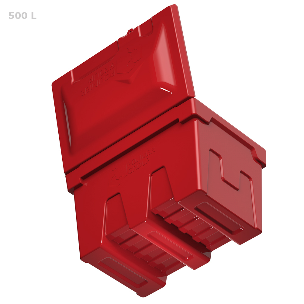 Ящик 500 л с дозатором красный Полимер-Групп 500 л.(1200x828x860см;33кг;красный) - арт.559355