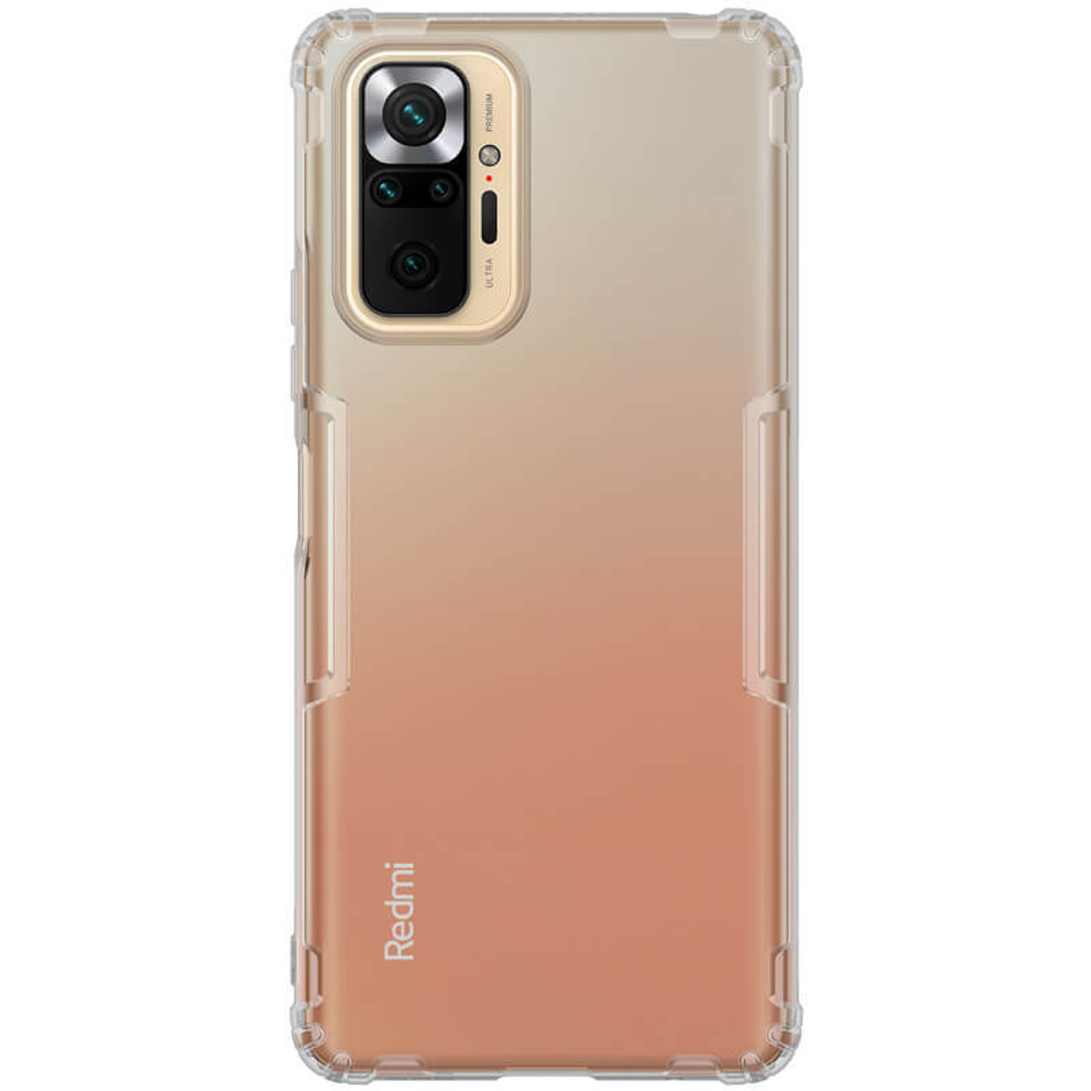 Прозрачный силиконовый чехол Nillkin Nature для Xiaomi Redmi Note 10 Pro