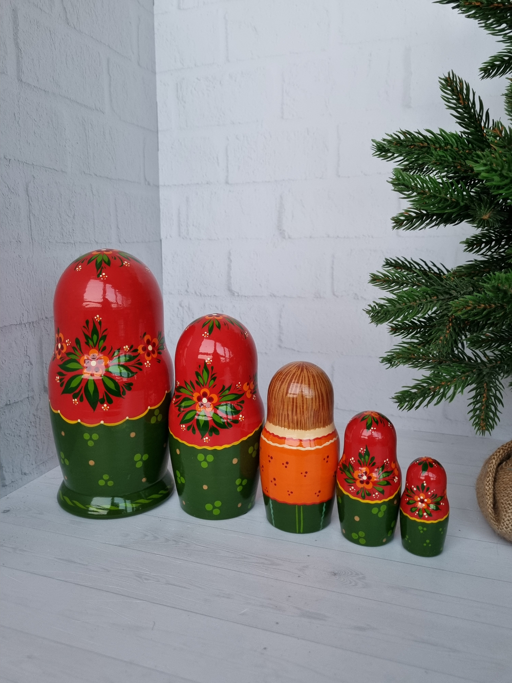 Матрешка "с курочкой" традиция 5 мест