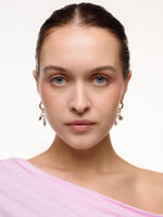 Серьги "Big crystal" Gold мини