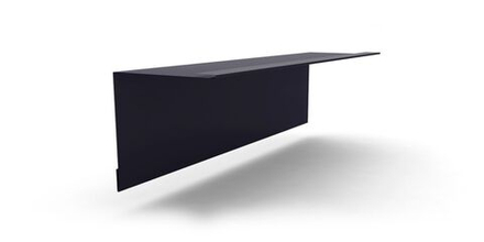 Планка примыкания стены к кровле для СП с покрытием Полиэстер 0,45мм, цвет RAL 7024 2м