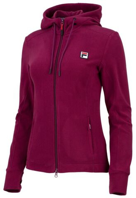 Женская теннисная куртка Fila Fleece Luna - magenta purple