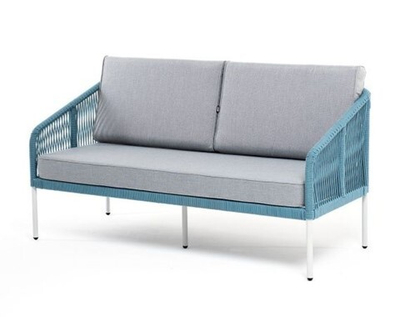 2х-местный диван Канны Арт.: KAN-S-2-001 RAL7035 SH blue(H-gray)