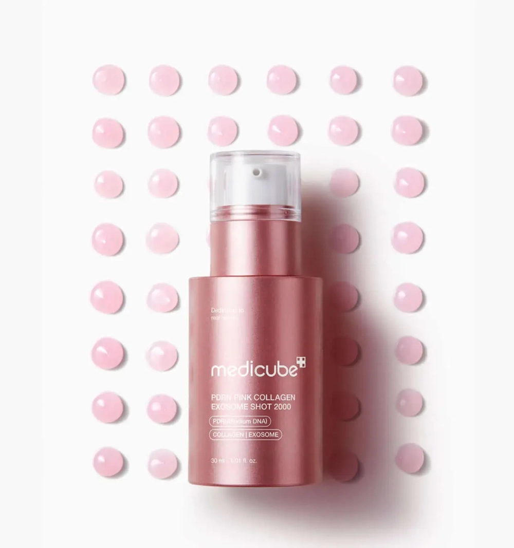 MEDICUBE Сыворотка с микроиглами и экзосомами PDRN Pink Exosome Shot Serum 2000 (30 мл)