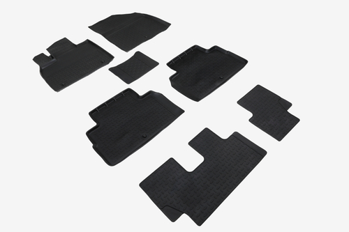 Резиновые коврики с высоким бортом для Hyundai Palisade I 2018-н.в. Seintex.95957