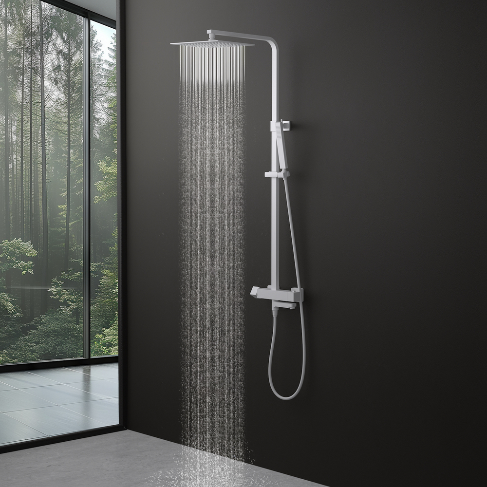 Душевая система с термостатом Tetra-Thermo SX-0169/16 Белый матовый