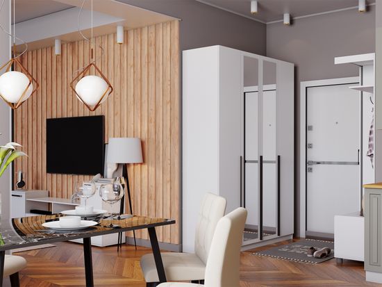 Шкаф МАДРИД 4-х дв 1600 с зеркалом