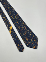 Галстук синий Salvatore Ferragamo