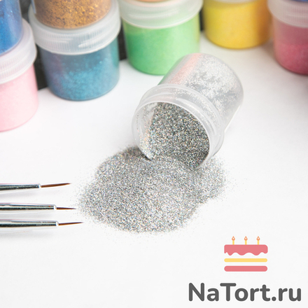 Блестки декоративные «Серебро голографическое»