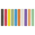 Мел цветной 10шт упак, для рисунка на асфальте, Пифагор