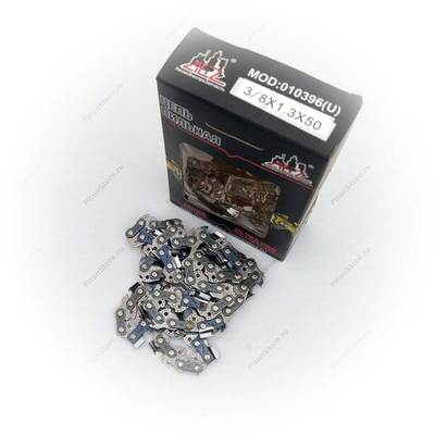 Цепь пильная 3/8", 50-зв, 1.3-мм (квадратный зуб, 8660HM/CT, коробка, MS-180/250, аналог) [AEZ]