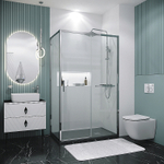 Душевой уголок Grossman Style 100х80 120.K33.05.1080.10.00 стекло прозрачное/профиль хром