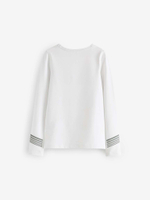 Лонгслив спортивный для мальчика Next N22-184, Белый