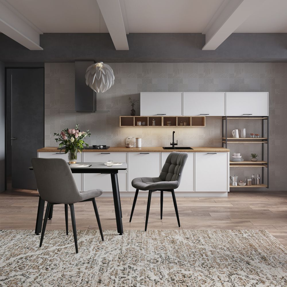 Стол керамический Граф 1000х800 Чёрный