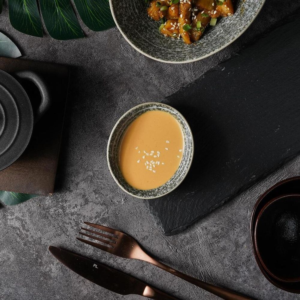 Соусник 35 мл 9,3*8,2 см h3 см глазурь Wave Up Glossy Stone Untouched Taiga P.L. [1]