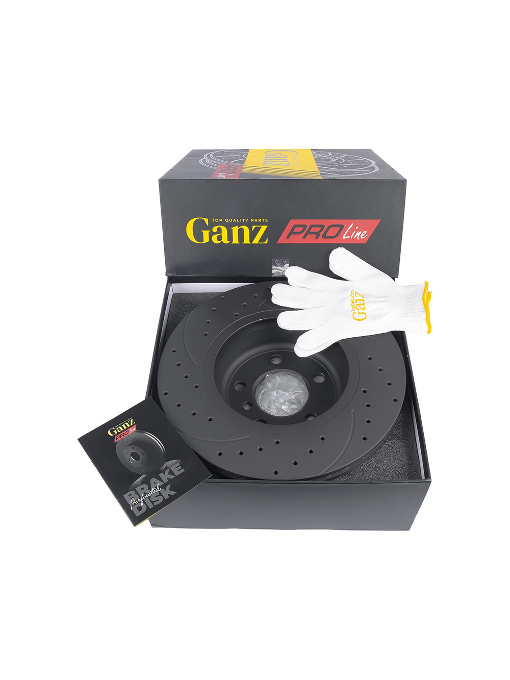 Диск тормозной передний перфорированный PRO-LINE с покрытием комплект BMW 5 F10/F11/F18 GANZ GIJ06077S