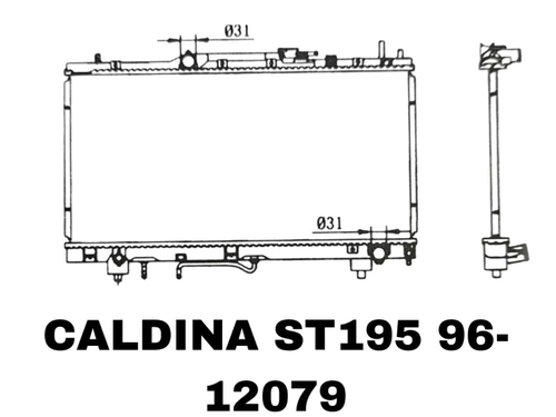 РАДИАТОРЫ CALDINA ST195 96-/AVENSIS ST220 ST210 2,0