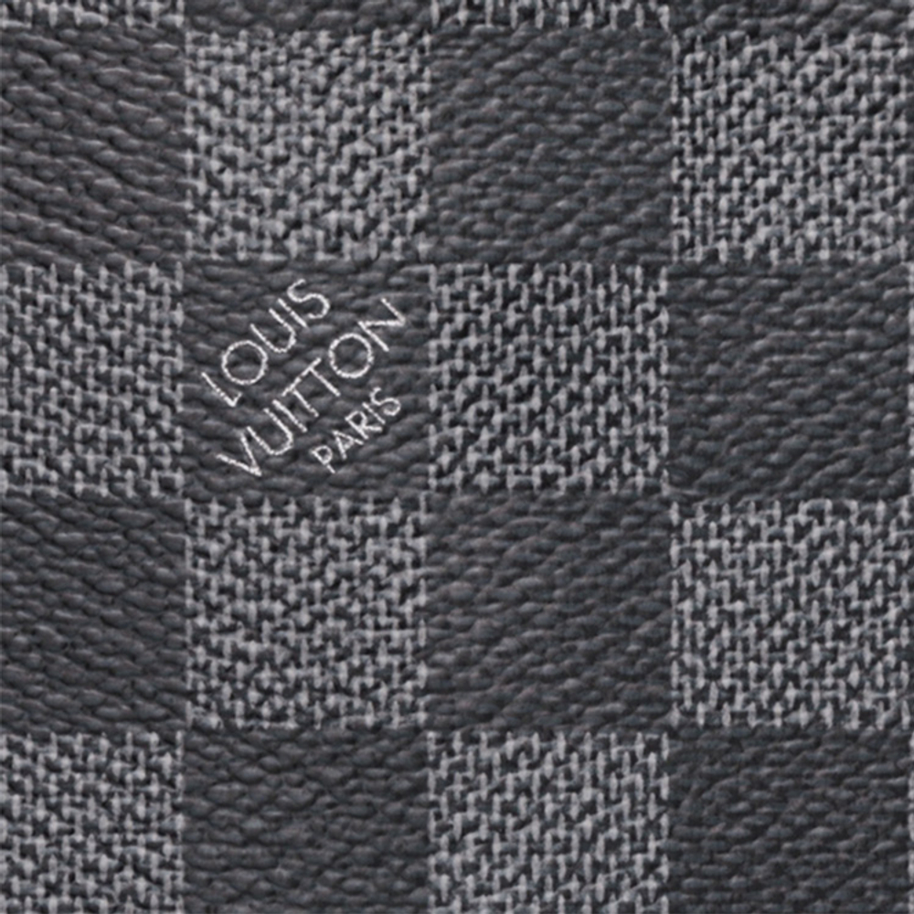 LOUIS VUITTON Canvas Briefcase Regular Unisex Black