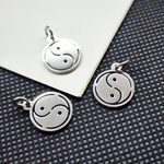 Подвеска Инь Янь, сталь, 14мм, штучно