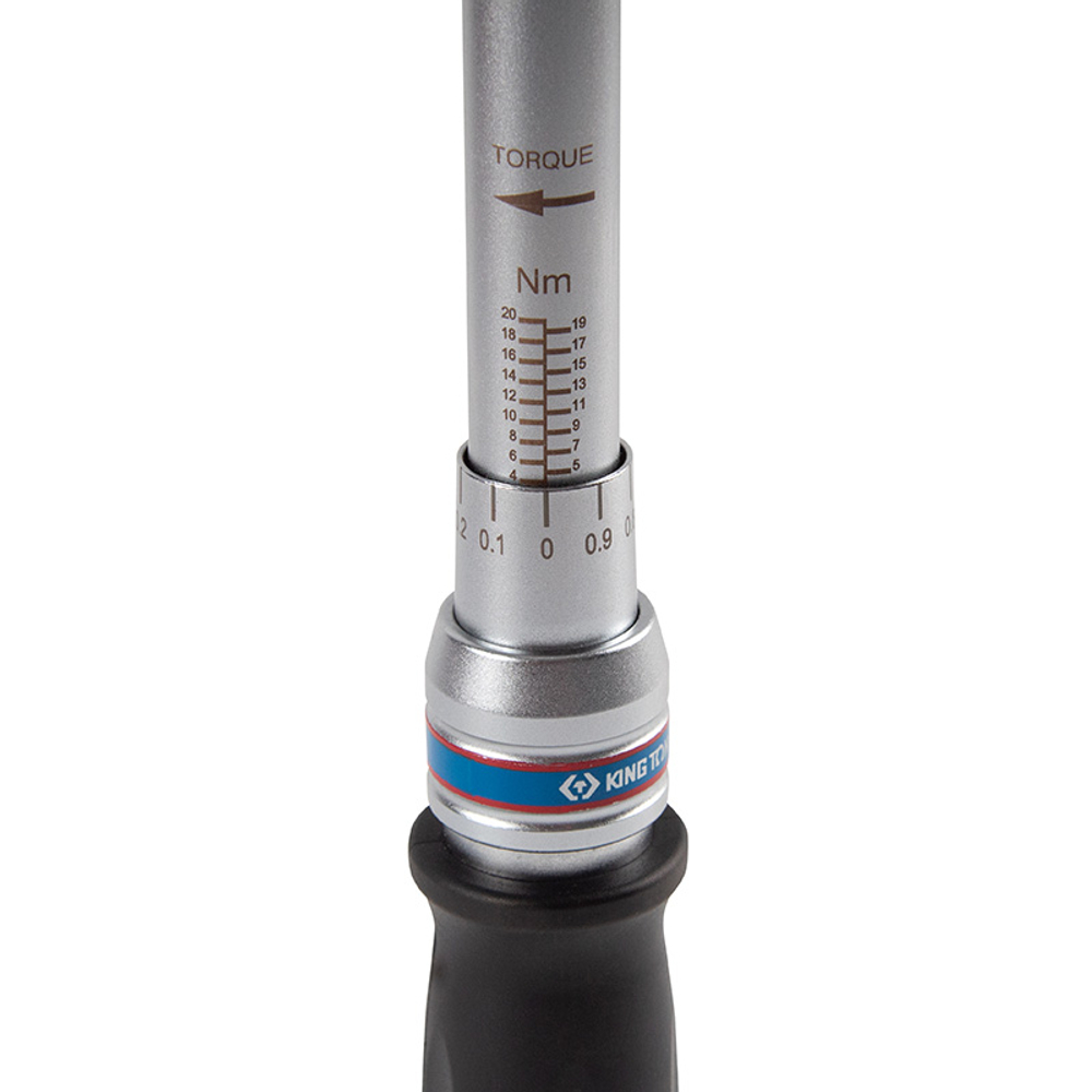 KING TONY (34512-2DG) Динамометрический ключ 9х12 мм, 4-20 Нм, "FIT", футляр