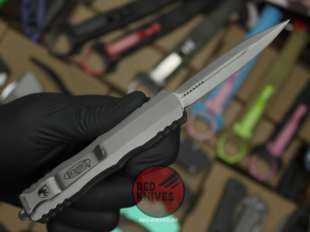 Нож Microtech DIRAC® D/E APOCALYPTIC STANDARD NATURAL CLEAR (225-10APNC)