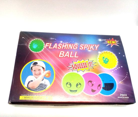 Мячик-пищалка светящийся