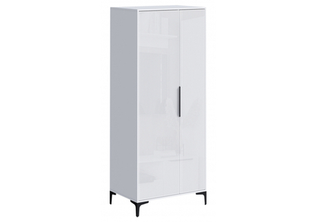 Шкаф Woodville Иадама двухстворчатый белый, белый глянец