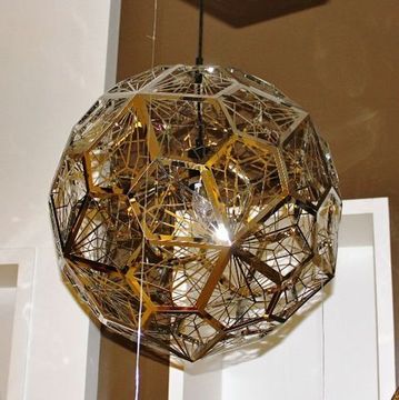 Люстра Tom Dixon Etch Web ( 32 сm , gold )