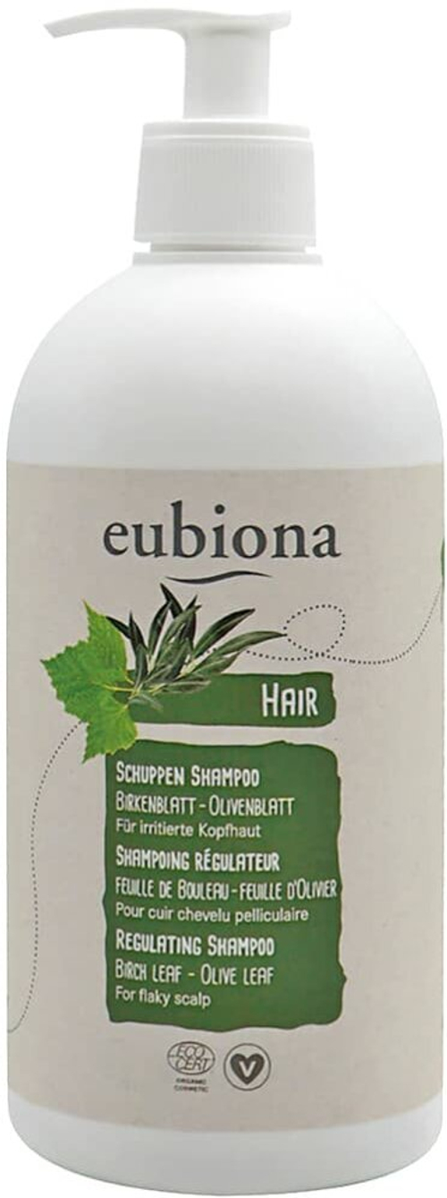 Шампунь Eubiona от перхоти с экстрактами березы и оливы, 500 мл.