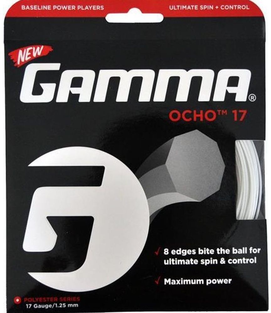 Теннисные струны Gamma Ocho (12,2 m) - white